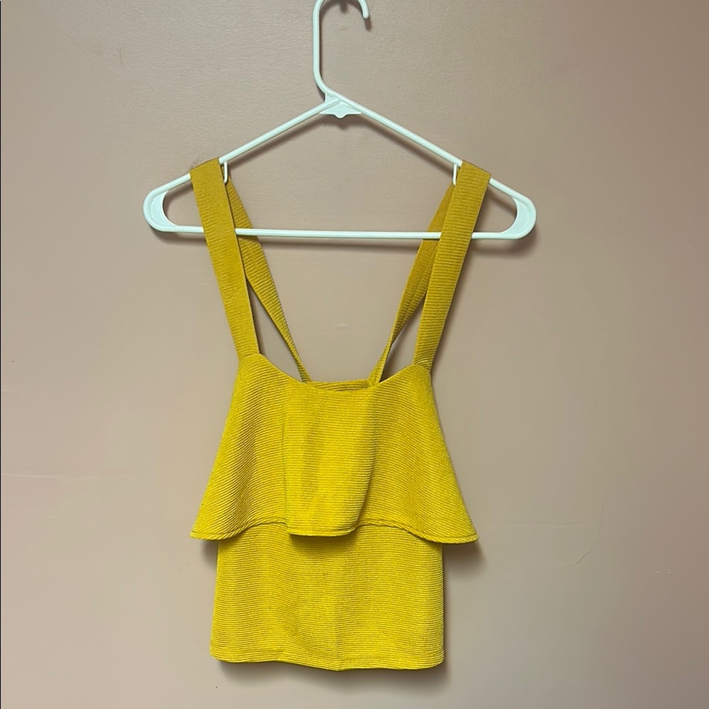 Yellow Madewell Sleeveless Layered Top
